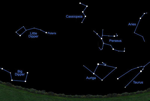 1.Lokalizacja Perseusza na północnym niebie